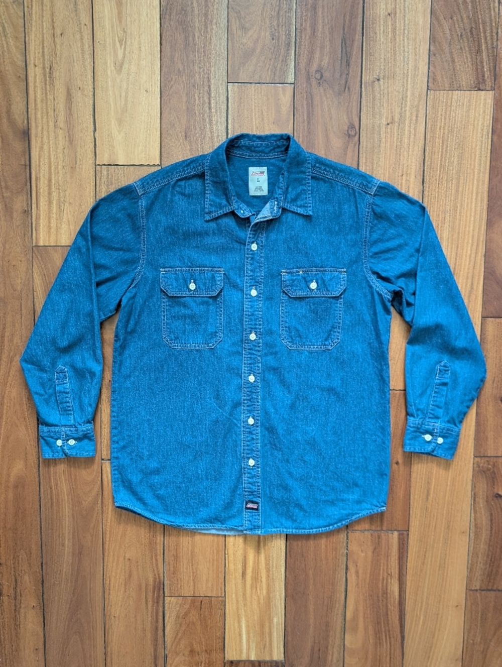 Dickies Vintage Denim Workwear Shirt (L)